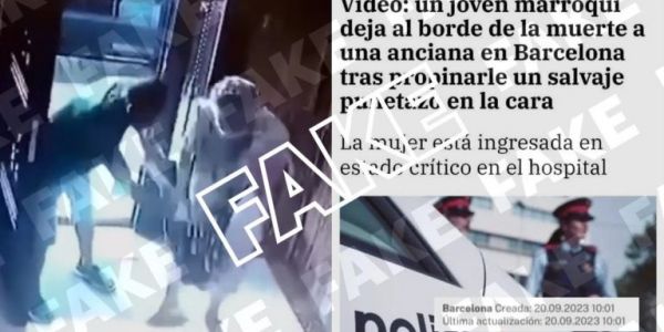 موقع نيوترال : فيديو اعتداء مغربي على مسنة صبليونية ف برشلونة غير فايك